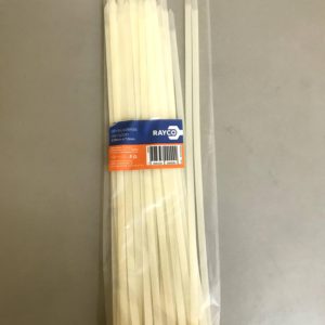 abraçadeira de nylon para lacre - branca - 370mm x 7mm - c/50 - Rayco