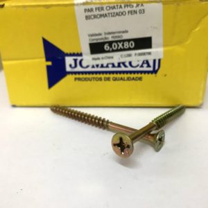 PARAFUSO FERRO CHATA PHS JFX BICROMATIZADO FEN 03 - 6,0X80 -  JOMARCA